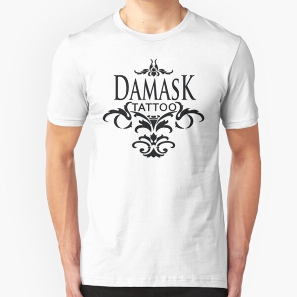 Damask Tattoo Slim Fit T-Shirt