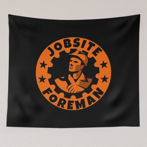 Item preview, Jobsite Foreman Helmet Decal Hard Hat Awesome Job Gift designed and sold by Shop signer.