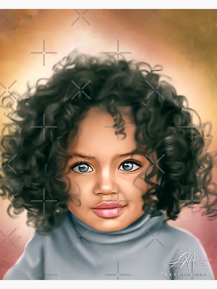 Thumbnail 3 of 3, Poster, Beautiful Black Baby #8 designed and sold by wayneflint.