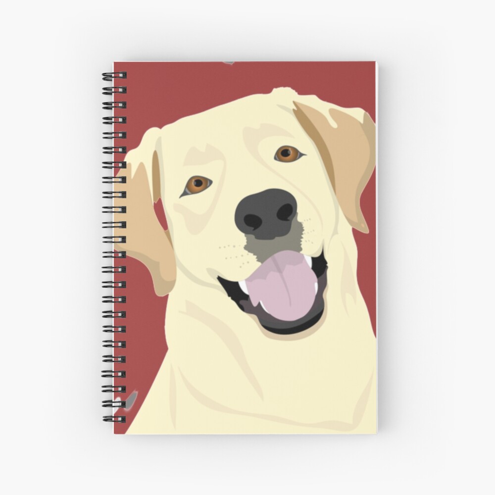Dorado Retriever - Cuaderno De Espiral Con Forro