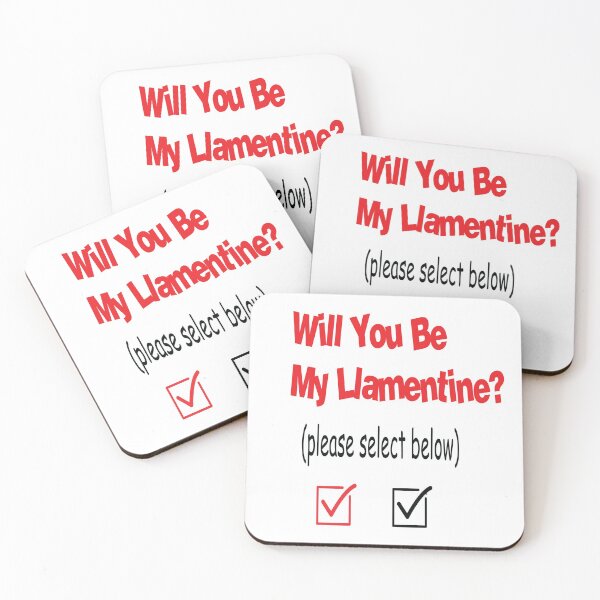 Item preview, Will You Be My Llamentine designed and sold by elkingo.