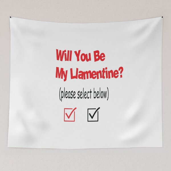 Item preview, Will You Be My Llamentine designed and sold by elkingo.