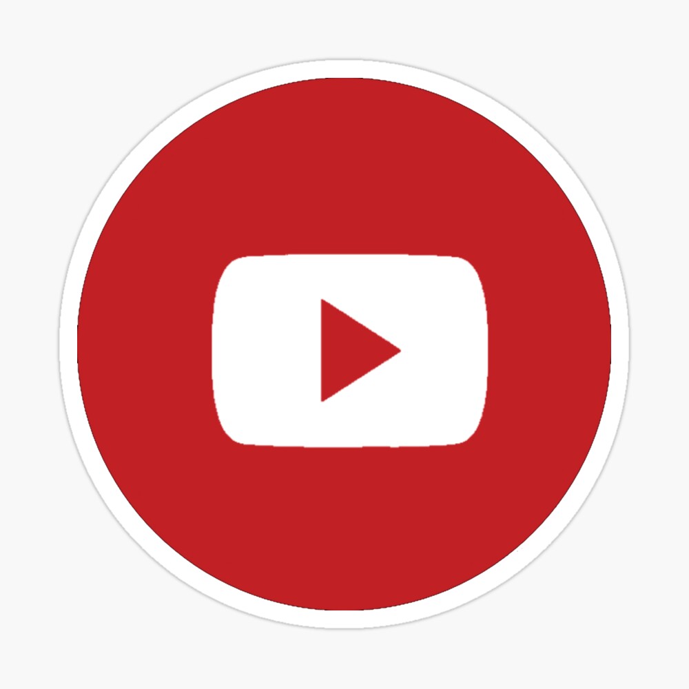 Youtube Logo Youtube Play Button Poster Von Jurba Redbubble