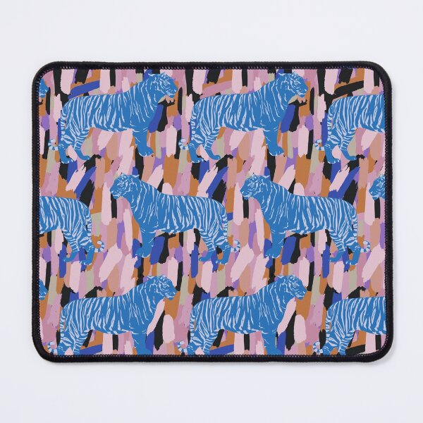 Item preview, Year of the Tiger - Tigers with Blue and Purple Abstract designed and sold by AlteredAtelier.