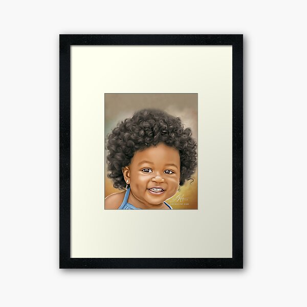 Beautiful Black Baby #11 Framed Art Print