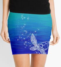 White Turtle Mini Skirt