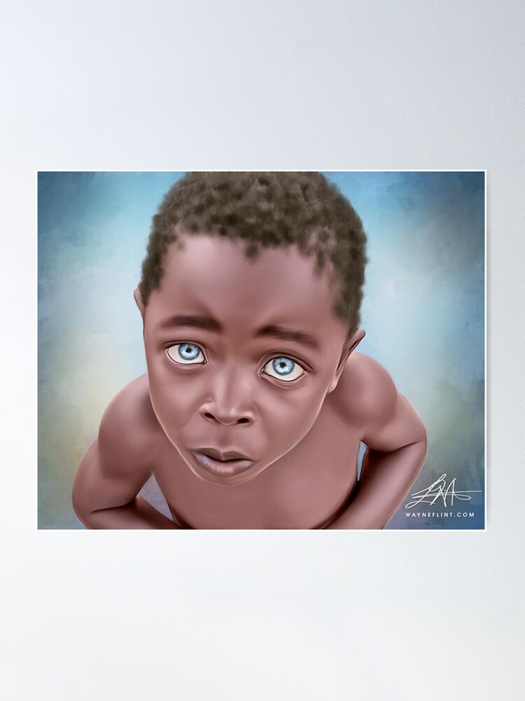 Thumbnail 2 of 3, Poster, Beautiful Black Baby #12 designed and sold by wayneflint.