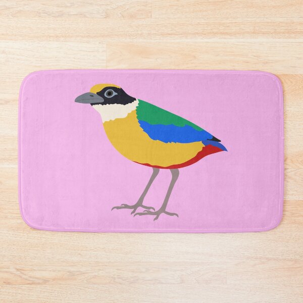 Item preview, Blue Winged Pitta on Pastel Pink designed and sold by Digitaldingo.