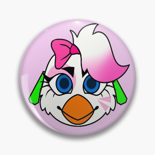 Item preview, Five Nights at Freddy's Security Breach Glamrock Chica Chicken Head designed and sold by Chloe Molina.