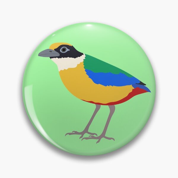 Item preview, Blue Winged Pitta on Pastel Green designed and sold by Digitaldingo.