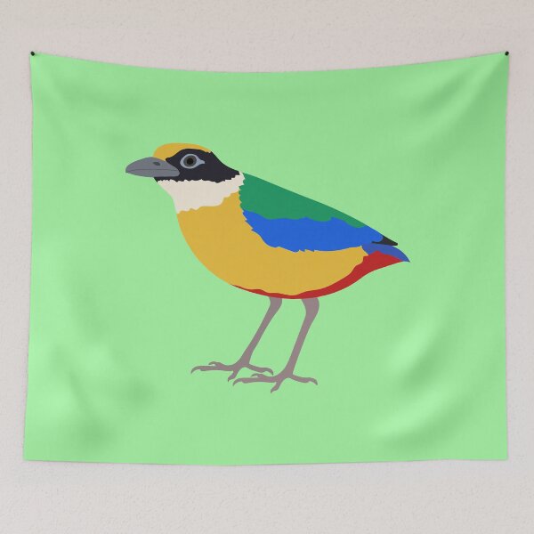 Item preview, Blue Winged Pitta on Pastel Green designed and sold by Digitaldingo.