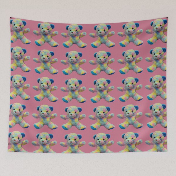 Item preview, Coloured Bear on Dull Magenta designed and sold by LoloTrends.