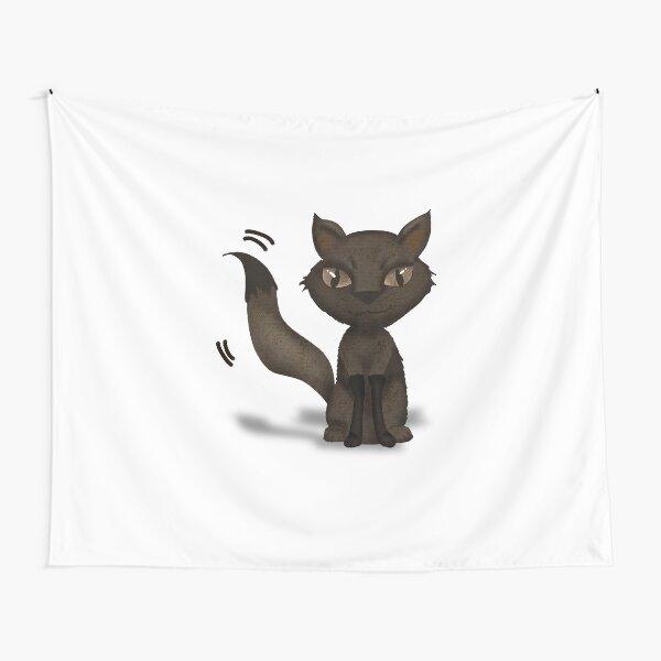Artikel-Vorschau von Schwarze Katze wedelt mit dem Schwanz, designt und verkauft von MFGB-Creations.