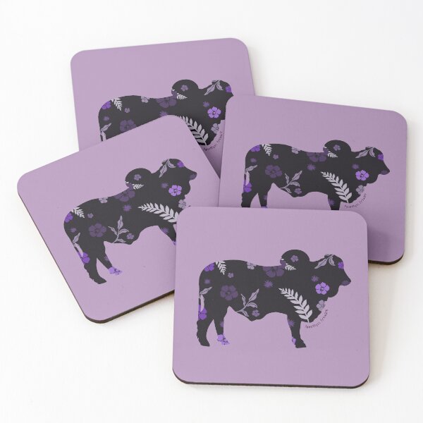 Item preview, Brahman Bull with Purple Foliage designed and sold by AmethystArtwork.