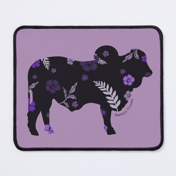 Item preview, Brahman Bull with Purple Foliage designed and sold by AmethystArtwork.