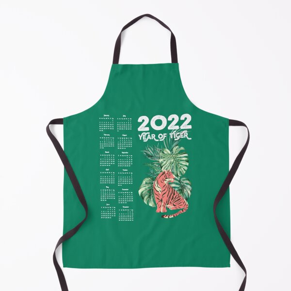 Item preview, Calendar 2022 Year of Tiger | Pink Tiger And Monstera Calendar 2022 designed and sold by DAFIN.