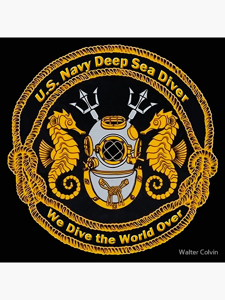  Marine Solid Navy Master Diver Plaque Deep Sea