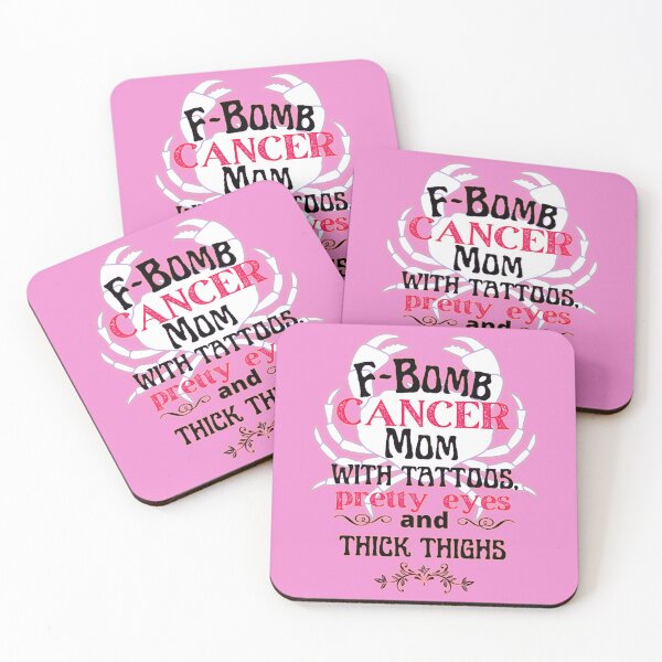Item preview, F-Bomb Cancer Mom With Tattoos Pretty Eyes and Thick Thighs - Lovely Design designed and sold by GoPublicTeam.