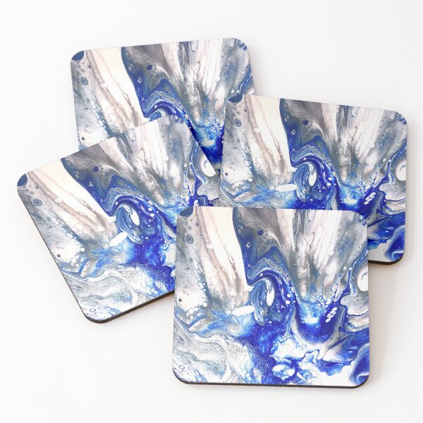 Item preview, Blue & White Paint Pour designed and sold by Tracie J.