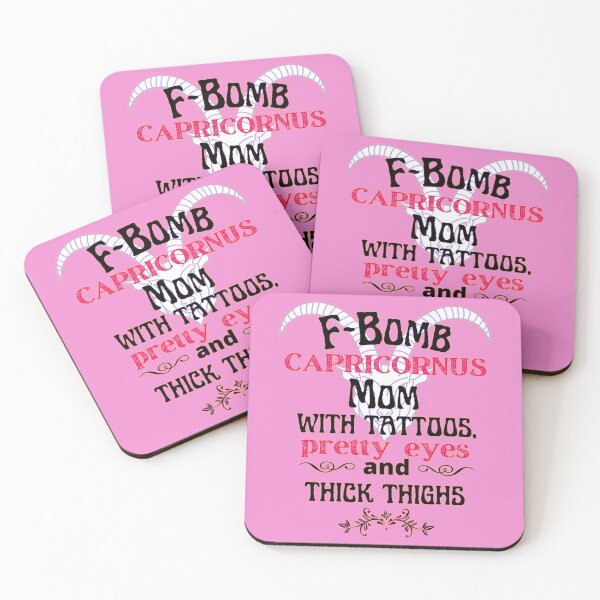 Item preview, F-Bomb Capricornus Mom With Tattoos Pretty Eyes and Thick Thighs - Lovely Design designed and sold by GoPublicTeam.