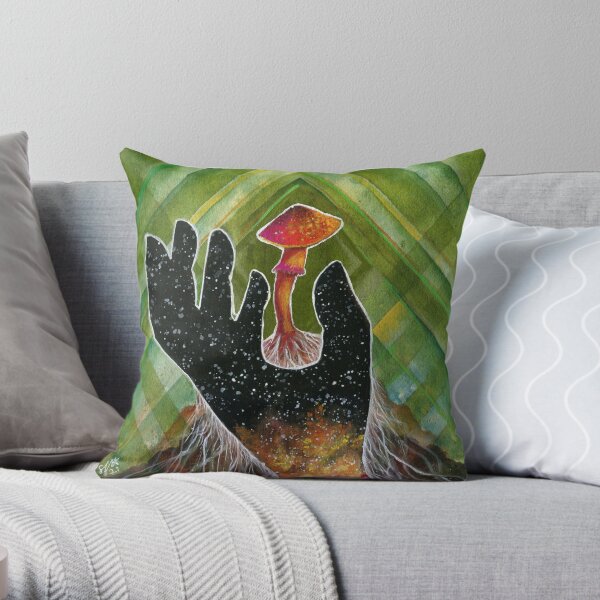 Mycelium Throw Pillow