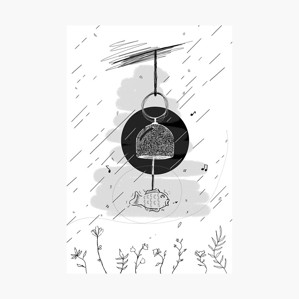 RM Bungeo-Ppang Wind Chime Illustrated 