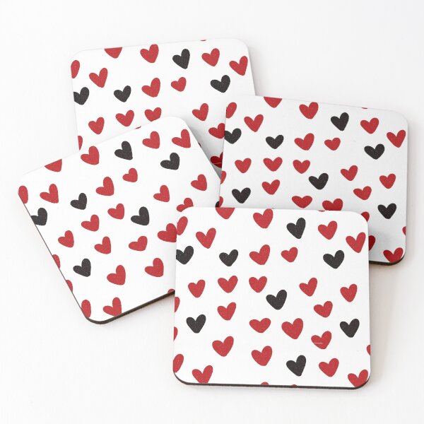 Item preview, Black, white and red heart design  designed and sold by KRJ Design.