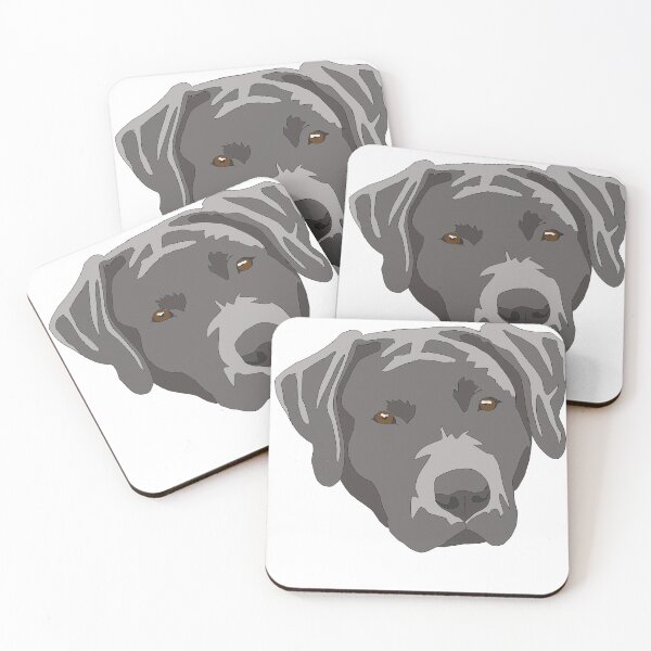Item preview, Silver lab face designed and sold by LeahcarsArt.