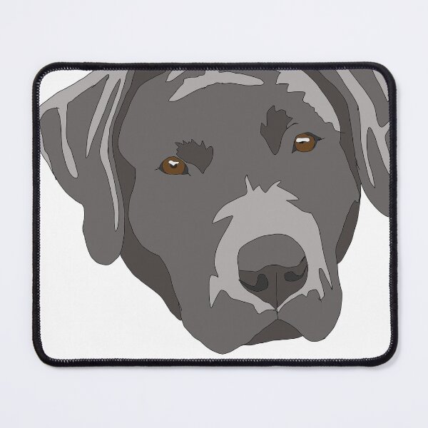 Item preview, Silver lab face designed and sold by LeahcarsArt.