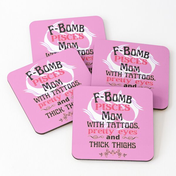 Item preview, F-Bomb Pisces Mom With Tattoos Pretty Eyes and Thick Thighs - Lovely Design designed and sold by GoPublicTeam.