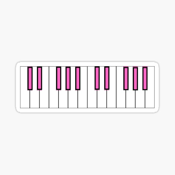 DIGITAL PRINTABLE Piano Keyboard Stickers For Beginners, Piano Educational  Stickers, Piano Stickers