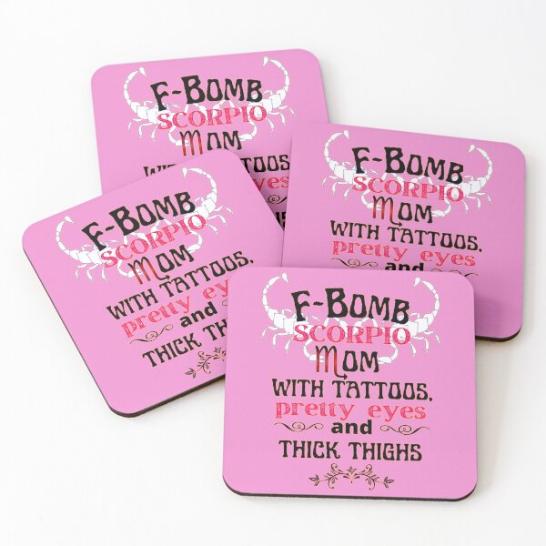 Item preview, F-Bomb Scorpio Mom With Tattoos Pretty Eyes and Thick Thighs - Lovely Design designed and sold by GoPublicTeam.