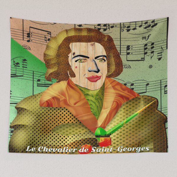 Item preview, Tribute To Le Chevalier de Saint-Georges - Modern Portrait - The American Black Month History. designed and sold by Ralek.