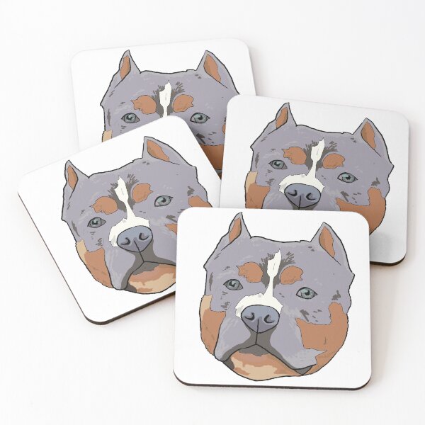 Item preview, Tricolor American bully with cropped ears designed and sold by LeahcarsArt.