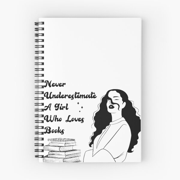 Item preview, Never Underestimate A Girl Who Loves Books designed and sold by yasarh.