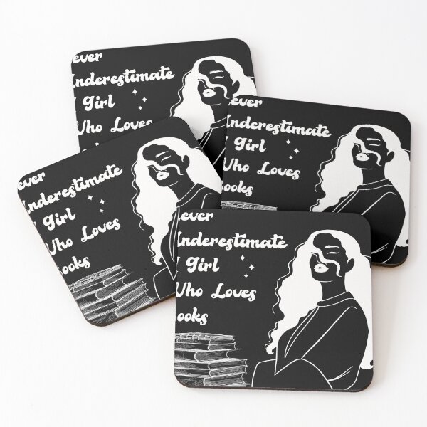 Item preview, Never Underestimate A Girl Who Loves Books white designed and sold by yasarh.