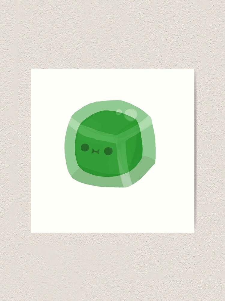 Minecraft Slime Boi Art Print for Sale by LuckyPop