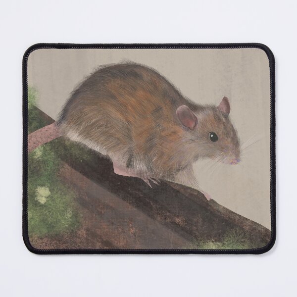 Item preview, Wild Rat on Mossy Log designed and sold by Adrielle-art.