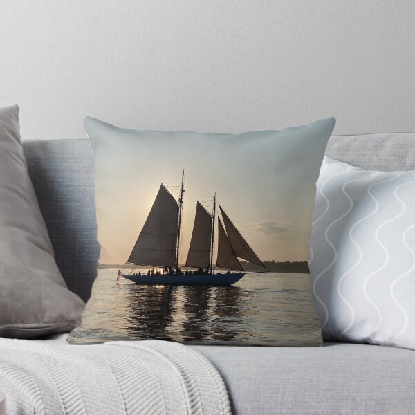 Silhouette of Desire Throw Pillow