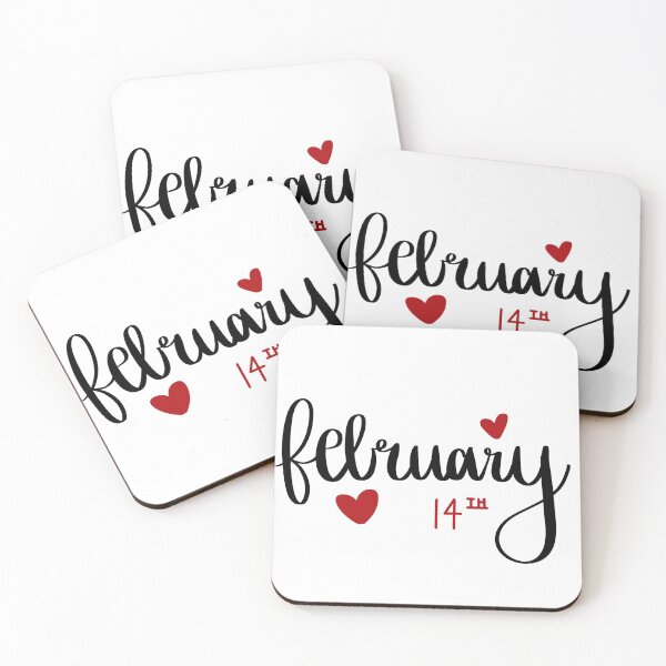 Item preview, February 14th Hand lettered designed and sold by KRJ Design.