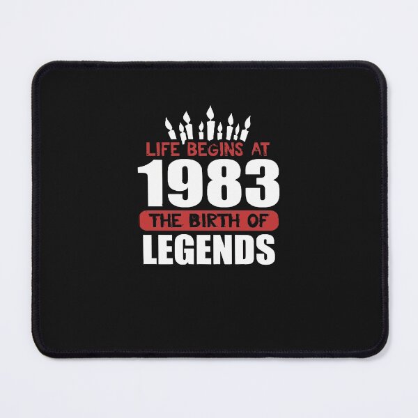 Item preview, Funny Birthday T-Shirt Life Begins at 1983 Birth of Legends T-Shirt designed and sold by MikeJone.