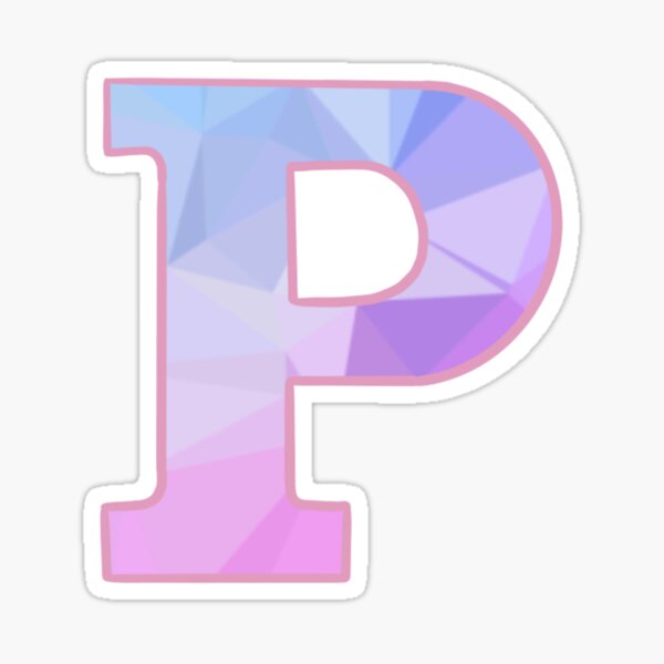 Pink Letter P 4 | Sticker