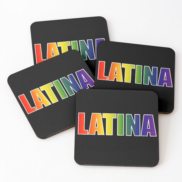 Item preview, Latina Rainbow Text Gradient LGBT Pride designed and sold by that5280lady.
