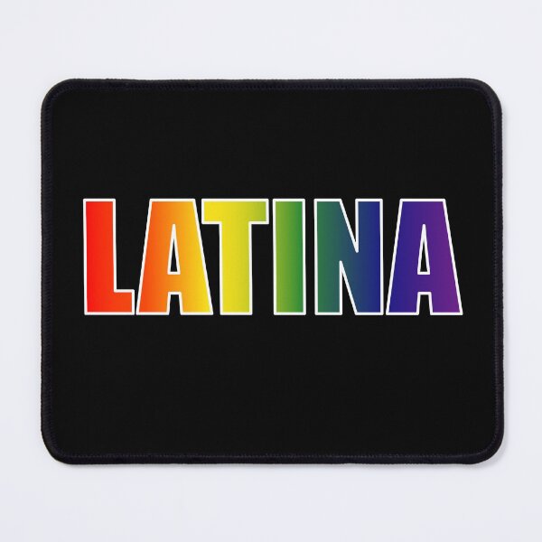 Item preview, Latina Rainbow Text Gradient LGBT Pride designed and sold by that5280lady.