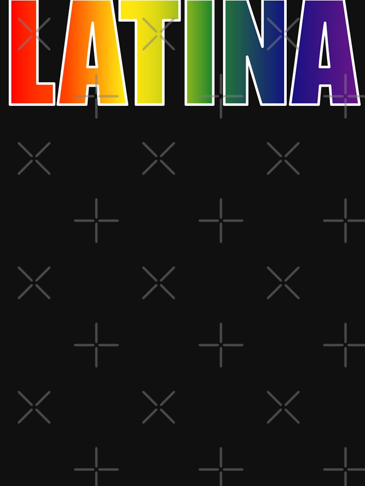 Latina Rainbow Text Gradient LGBT Pride by that5280lady