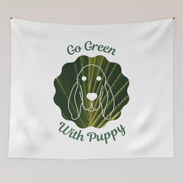 Item preview, Go Green With Puppy designed and sold by kucingmaikan.