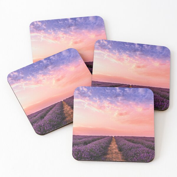 Item preview, Endless Beauty Lavender Fields as far as the eye can see Colorful Sunset designed and sold by HeatherAP.