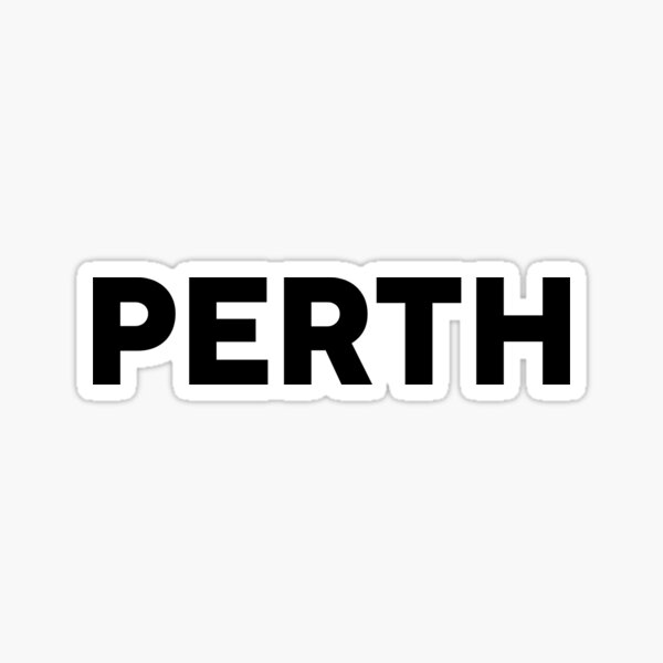 Item preview, Perth , Western Australia in Block Writing designed and sold by sticker-vault.