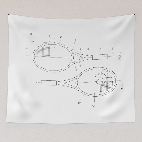 Item preview, The Tennis Racket Patent Light 2 designed and sold by OutofFocusShop.