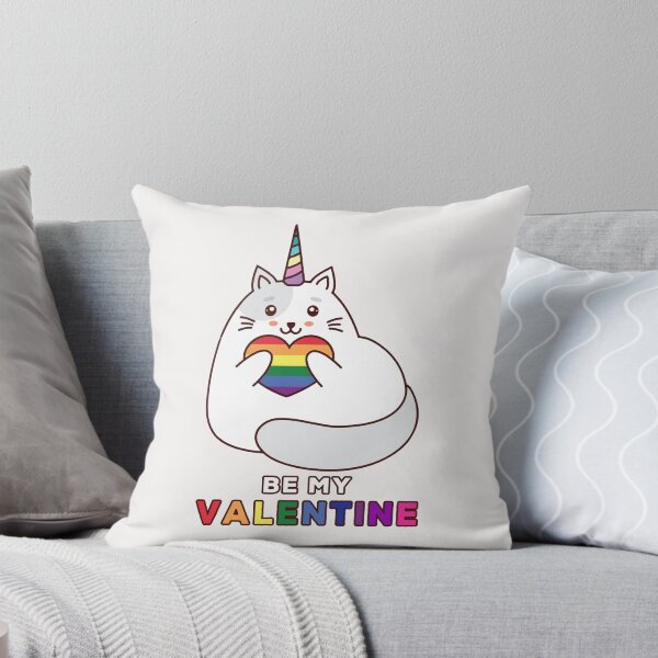 Item preview, Be My Valentine LGBT Unicorn Cat designed and sold by skeierleber4327.